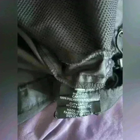 Billabong men’s  black zip up wind breaker size large - Picture 4 of 7